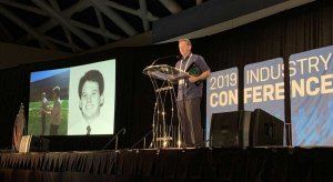 Cliff Bosely - Race Director of the BOLDERBoulder is honored at Running USA Conference